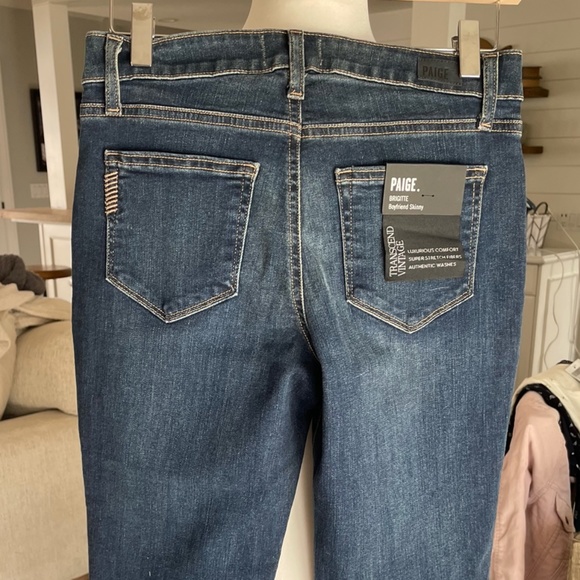 Paige Brigitte Enchant Boyfriend Skinny Rolled Jean - Size 24 - NWT - Picture 7 of 9